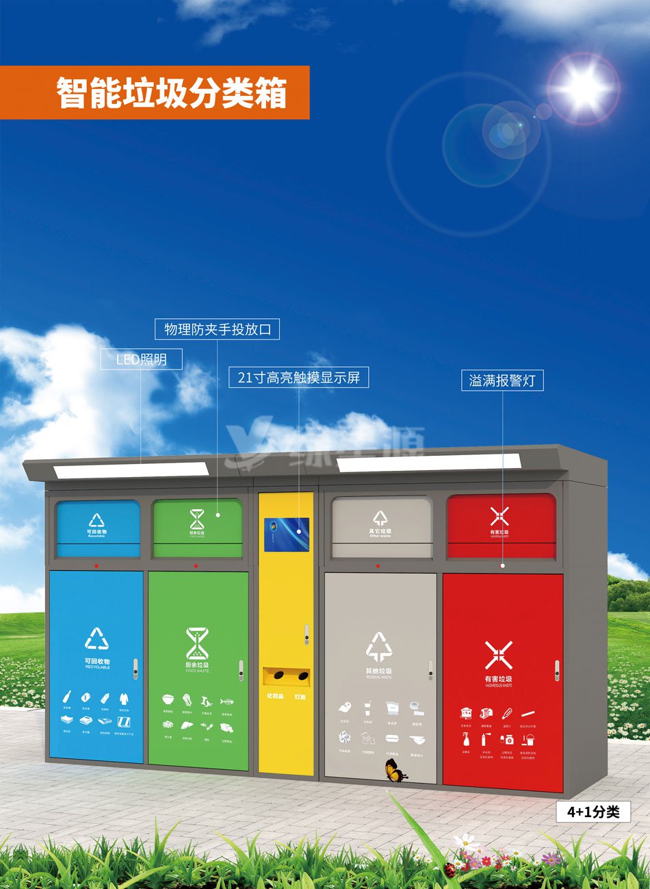 智能垃圾回收箱（xiāng）圖片